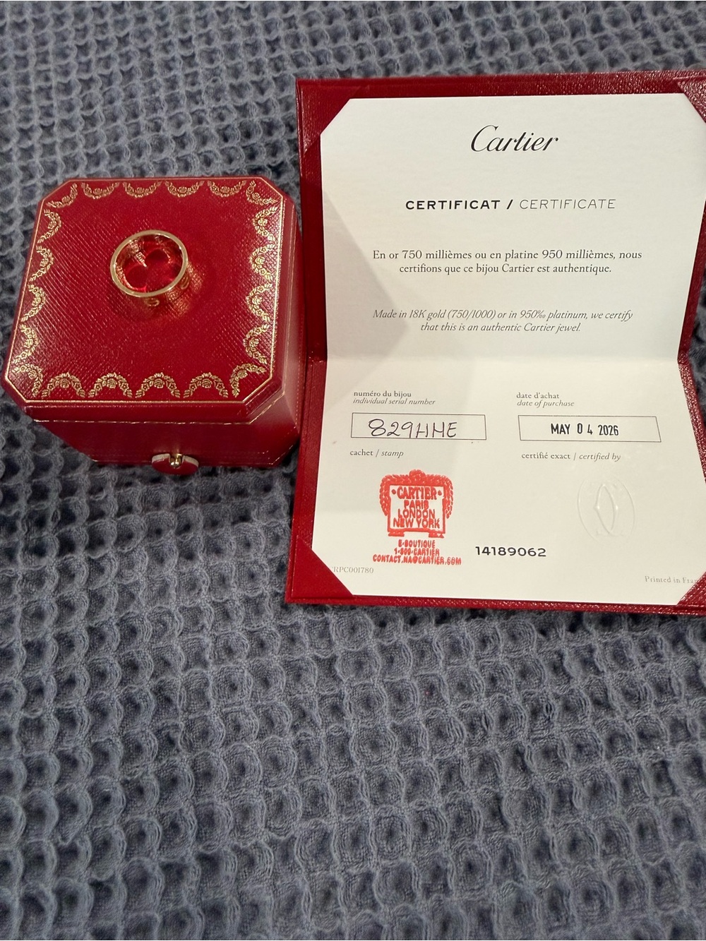 Cartier Classic Love Ring, Yellow Gold
